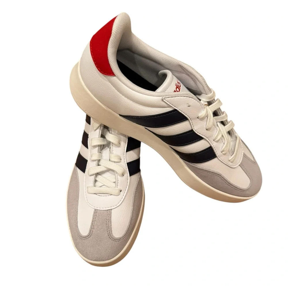Adidas Barreda Men's Athletic‎ Shoe White Sneaker Footwear Casual Trainers 8.5